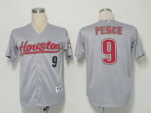 mlb jerseys houston astros 9 pence grey