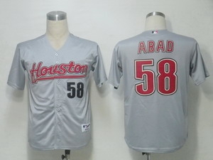 mlb jerseys houston astros 58 abad grey