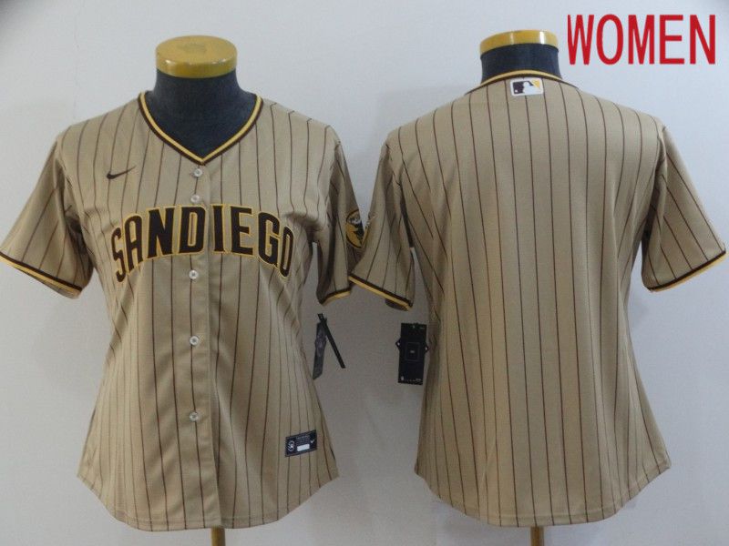 Women San Diego Padres Blank brown Game 2021 Nike MLB Jerseys