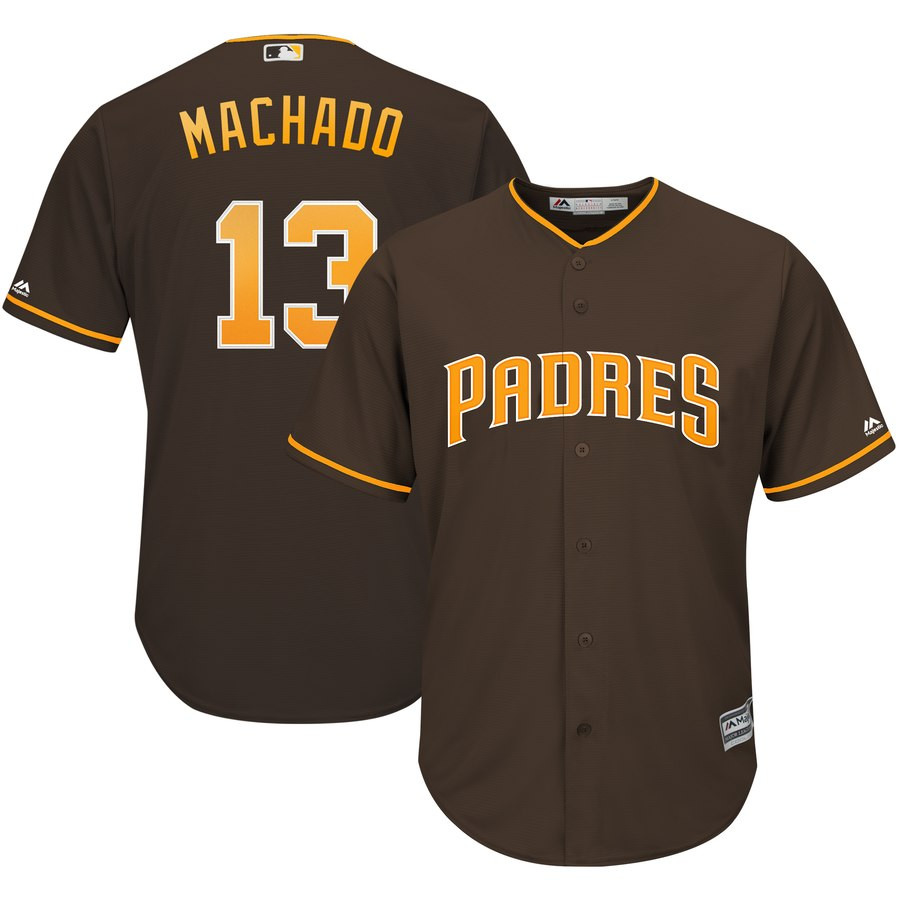 Pirates 13 Manny Machado Brown Cool Base Jersey