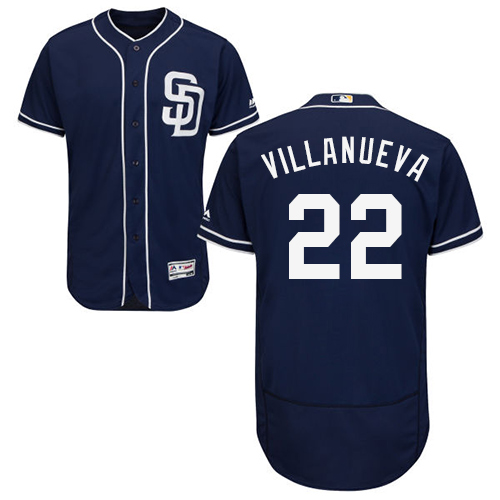 Padres #22 Christian Villanueva Navy Blue Flexbase Authentic Collection Stitched Baseball Jersey