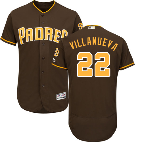 Padres #22 Christian Villanueva Brown Flexbase Authentic Collection Stitched Baseball Jersey