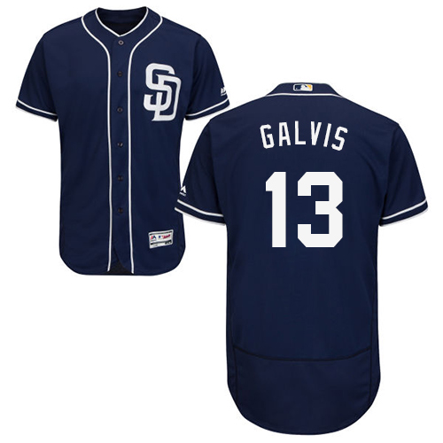 Padres #13 Freddy Galvis Navy Blue Flexbase Authentic Collection Stitched Baseball Jersey