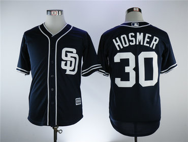 Padres 30 Eric Hosmer Navy Cool Base Jersey