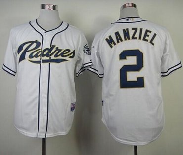 San Diego Padres #2 Johnny Manziel White Cool Base Jersey