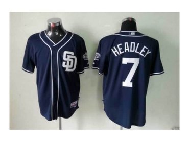 mlb jerseys san diego padres #7 headley blue