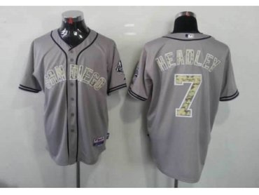 mlb jerseys san diego padres #7 headley grey(number camo)