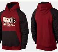 Arizona Diamondbacks Pullover Hoodie Burgundy Red & Black