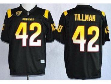 Arizona State Sun Devis (ASU) 42 Pat Tillman Black NCAA Jerseys