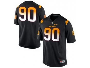 Arizona State Sun Devils 90 Will Sutton Black College Football NCAA Jerseys