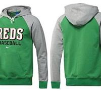 Cincinnati Reds Pullover Hoodie Green & Grey