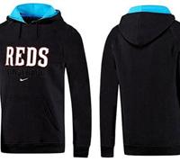 Cincinnati Reds Pullover Hoodie Black & Blue