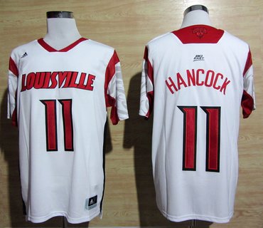 adidas Louisville Cardinals 2013 March Madness Luke Hancock 11 Authentic Jersey - White