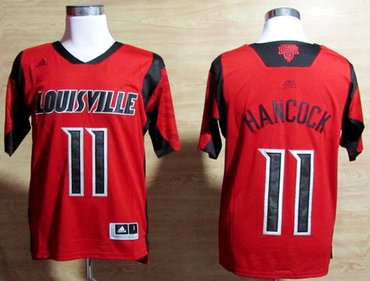 adidas Louisville Cardinals 2013 March Madness Luke Hancock 11 Authentic Jersey - red