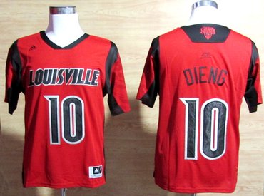 adidas Louisville Cardinals 2013 March Madness Gorgui Dieng 10 Authentic Jersey - Red