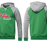 Philadelphia Phillies Pullover Hoodie Green & Grey