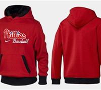 Philadelphia Phillies Pullover Hoodie Red & Black