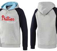 Philadelphia Phillies Pullover Hoodie Grey & Blue