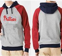 Philadelphia Phillies Pullover Hoodie Grey & Red