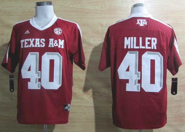 Addidas Texas A&M Aggies Von Miller 40 Football Authentic NCAA Jerseys