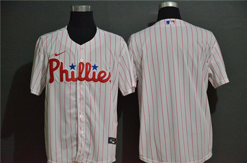 Phillies Blank White 2020 Nike Cool Base Jersey