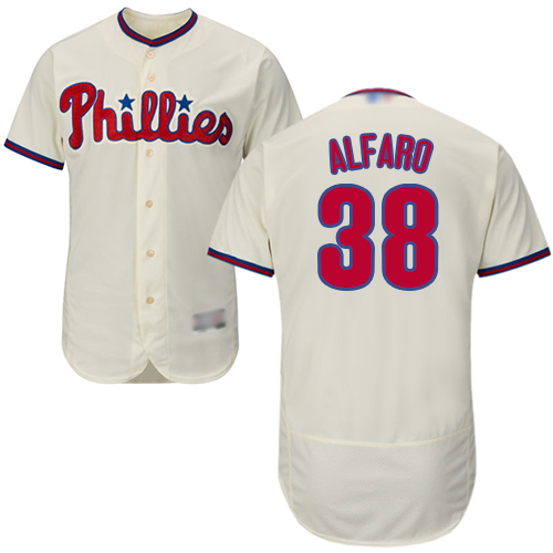 Phillies #38 Jorge Alfaro Cream Flexbase Authentic Collection Stitched Baseball Jersey