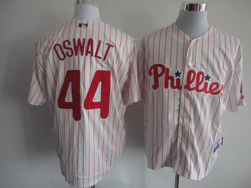 MLB Jersey Philadelphia Phillies 44 Oswalt White