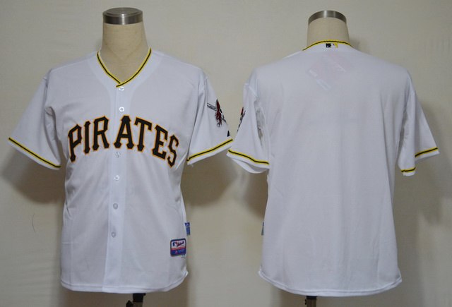 MLB Pittsburgh Pirates White blank jerseys