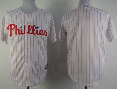 Philadelphia Phillies Blank White MLB Jersey