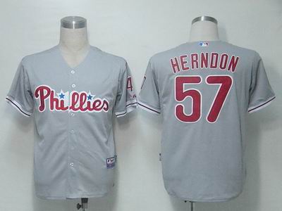 MLB Jerseys Philadephia Phillies 57 Herndon Gery Cool Base