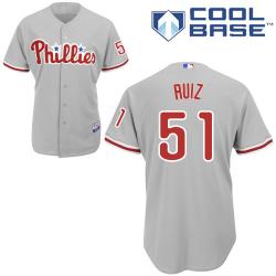 MLB Philadelphia Phillies 51# Ruiz grey cool base jerseys