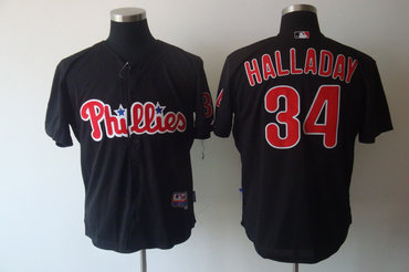 philadelphia phillies 34# halladay black