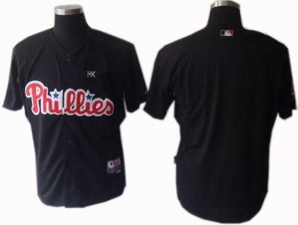 Philadelphia Phillies blank jerseys black