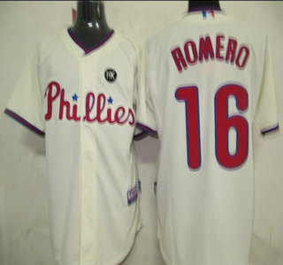 MLB Jerseys Philadephia Phillis 16 Romero cream