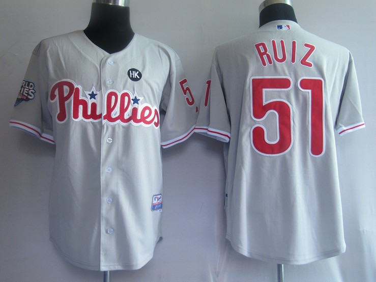 Philadephia Phillis 51# Ruiz Grey Jerseys