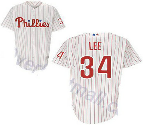 Philadelphia Phillies 34 Cliff Lee white jerseys