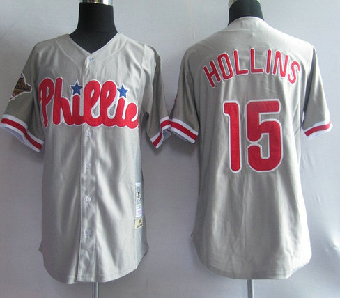 MLB Jersey Philadelphia Phillies 15# Hollins Grey