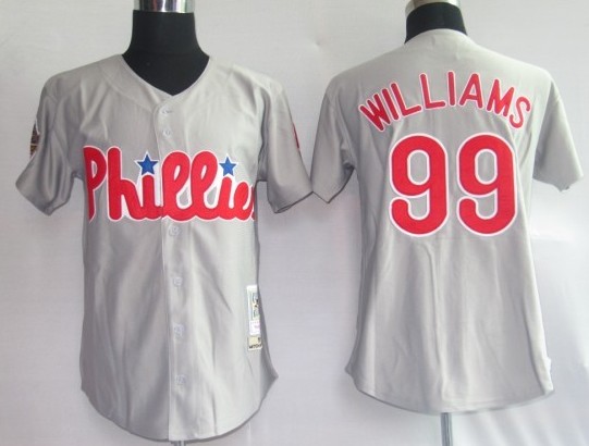 MLB Jerseys Philadephia Phillis 99# Williams grey