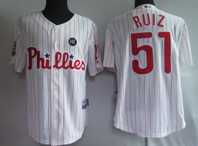 Philadephia Phillis 51# Ruiz White (red strip)