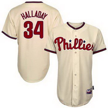 Roy Halladay Philadelphia Phillies Baseball Jersey 34 White Cool base