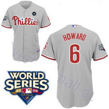 Philadelphia Phillies 6 Ryan Howard gery jerseys