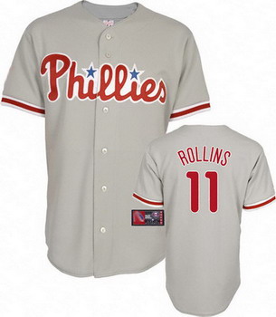 2010 Road Grey 11 Philadelphia Phillies Jersey