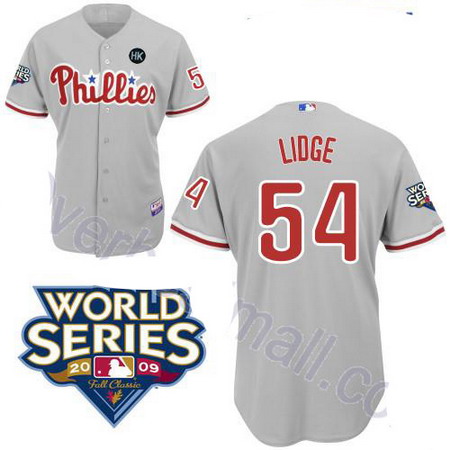 Philadelphia Phillies 54 Brad Lidge gery jerseys