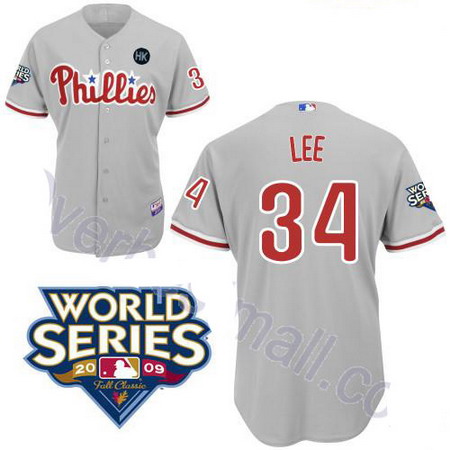 Philadelphia Phillies 34 Lee grey jerseys