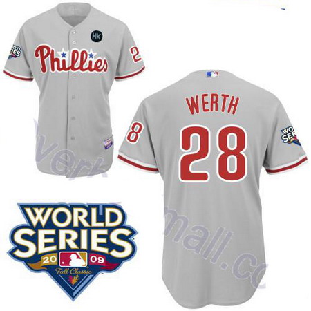 Philadelphia Phillies 28 Jayson Werth grey jerseys