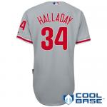 mlb philadelphia phillies #34 halladay grey(cool base)