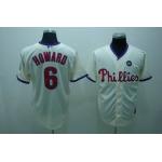 mlb philadelphia phillies #6 howard hk patch grey