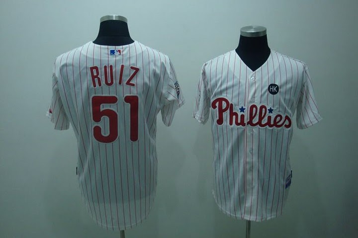 MLB Jersey Philadelphia Phillies #51 RUIZ Home Jersey