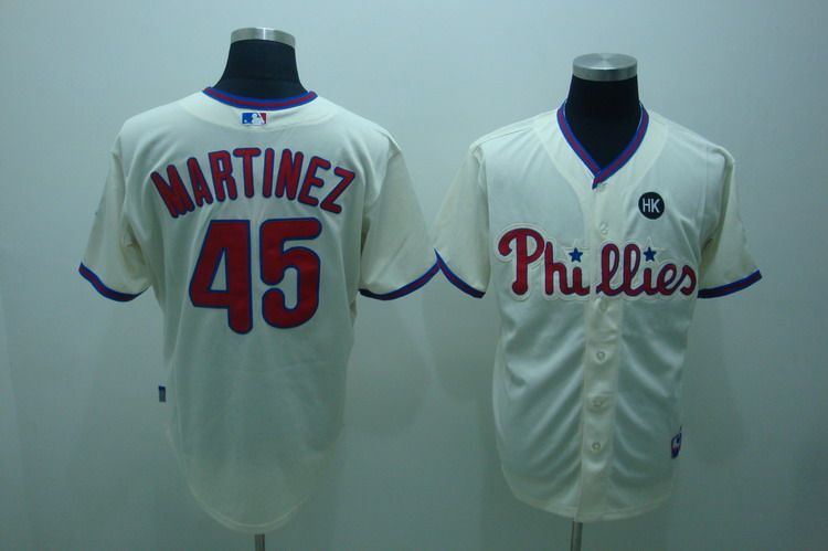 MLB Jersey Philadelphia Phillies #45 MARTINEZ Cream