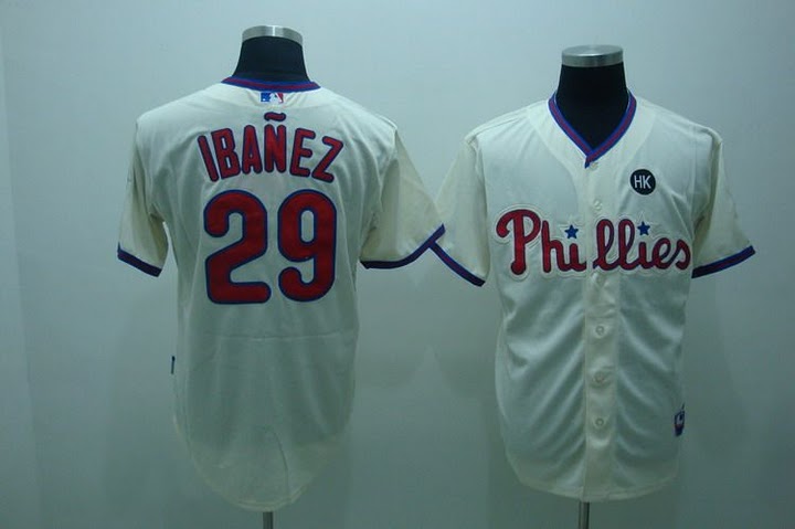 MLB Jersey Philadelphia Phillies #29 IBANEZ Cream